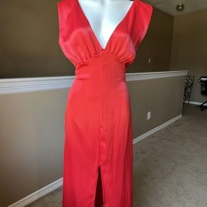Zara Red Midi Dress